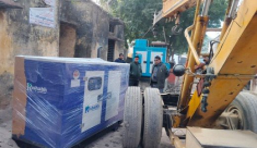 Diesel generator set ready for installation